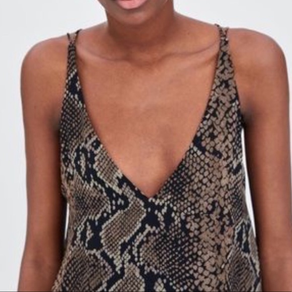 Zara TRF Python Snake Print tank - Picture 3 of 4